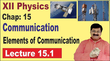 NCERT XII Physics Chap-15.1 Elements of Communication System