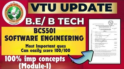 BCS501 Module 1 SOFTWARE ENGINEERING AND PROJECT Most imp Ques #vtu #importantquestions #engineering