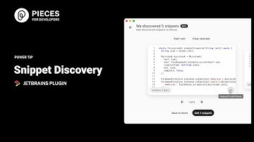 Power Tip: In-Project Snippet Discovery | JetBrains Plugin