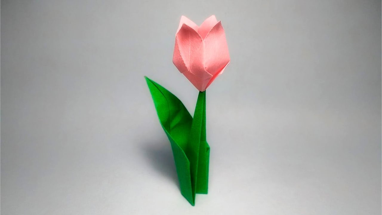 Como hacer tulipanes de papel