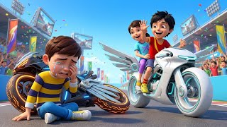 Shiva vs Rudra Ultimate Flying Bike Race | Epic Island Racing Challenge | Shiva Rudra New Episode