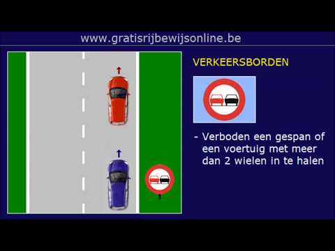 Video: Onder Welke Borden Is Inhalen Verboden?