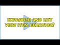 Expander and list view item behavior?