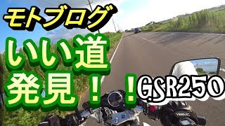 いつもの道をちょっとそれたらめちゃいい道だった　GSR250　モトブログ