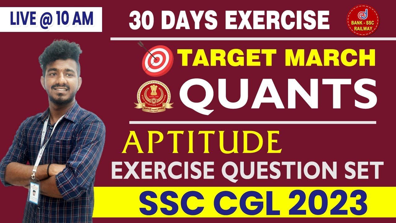 SSC CGL 2023 : Quants Exercise Question Set 02 | 30 Days Revision ...