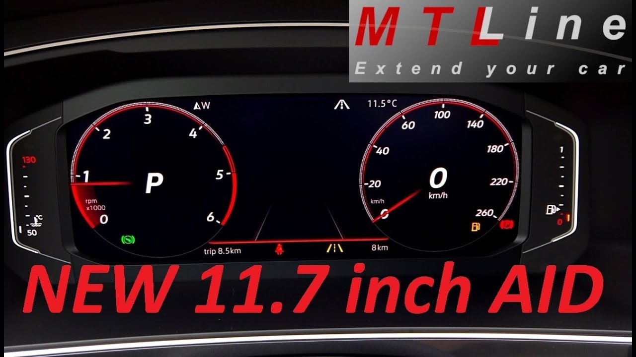 VW Tiguan 2, MY2019 – graphics change options on new 11.7 inch Active Info  Display - YouTube
