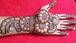 Eid Special front hand Mehndi design | Simple Arabic flower mehndi Design | Arebic mehndi henna