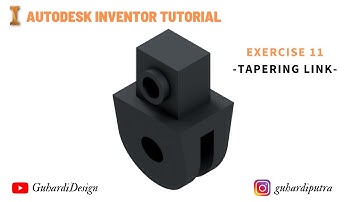 Autodesk Inventor Tutorial | Exercise 11 - Tapering Link