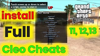 How to install cleo mods in gta san andreas original android | Cleo cheats gta sa android | QRS screenshot 5