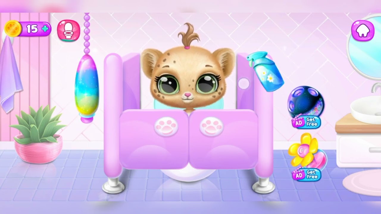 My new best friend | game AMY CARE |  Fluffy Baby Pet  