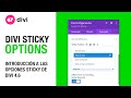 Divi Sticky Options tutorial en español.  Cómo fijar cualquier elemento con Divi 4.6