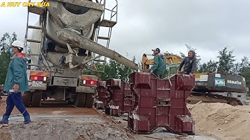 ĐÂY LÀ CÁCH NGƯỜI TA ĐÚC RA NHỮNG VIÊN ĐÁ KÈ KHỦNG LỒ #  KÈ CỬA BIỂN TƯ HIỀN