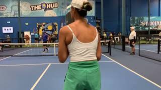 Adam MacKinnon & Chloe Etienne vs HP Desveaux & Monica David - MXD 4.5 50+ - UTR Sports Jun 2025 HUB