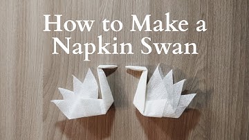 Napkin Swan Instructions