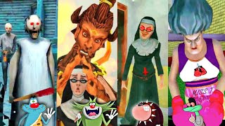 ☠All Teacher Battle | GRANNY 3 vs EVIL NUN 2 vs EVIL NUN MAZE vs SCARY TEACHER 3D with Oggy and Jack screenshot 4