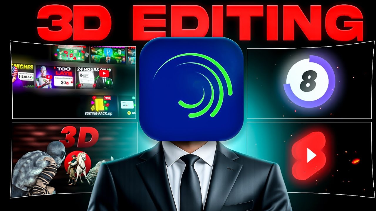 How to Edit 3D Videos In Alight Motion - FULL COURSE ( 3D CAMERA & 3D ...