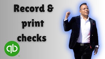 How to record & print checks in QuickBooks Online 2025