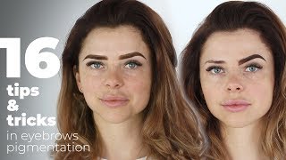 Eyebrows pigmentation 16 tips&tricks  MUST WATCH