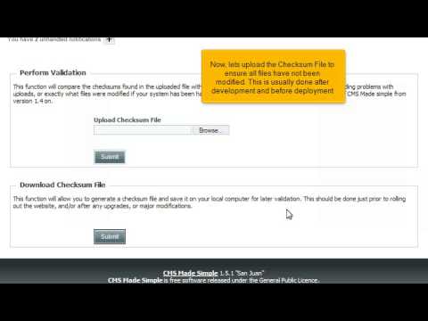 Tutorial: How to download and upload checksum file in CMS Made Simple | LayerOnline Web Hosting ...