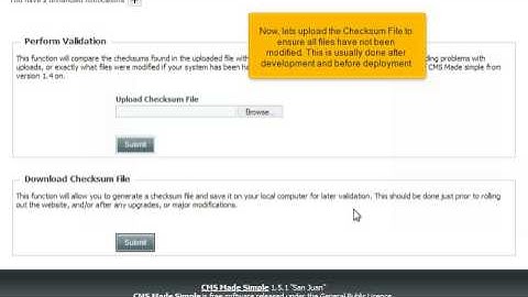 Tutorial: How to download and upload checksum file in CMS Made Simple | LayerOnline Web Hosting