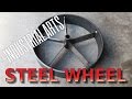 Vintage look handmade steel spoke wheel