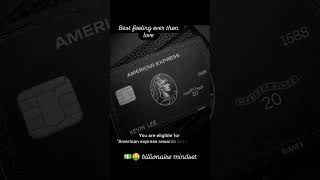 billionaire mindset.. American express rewards credit card feel#billionairemindset #expresspartner