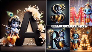 Krishna Janmashtami Name First Letter Ai Photo Editing | Krishna Janmashtami Ai Photo Kaise Banaye screenshot 3