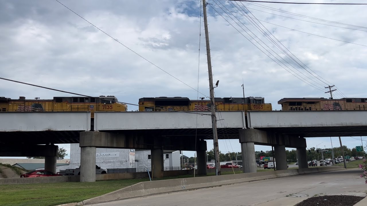 Monster 2x3x1 Union Pacific coal train on the Jefferson City ...