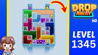 Drop Away Level 1345 Solution Walkthrough