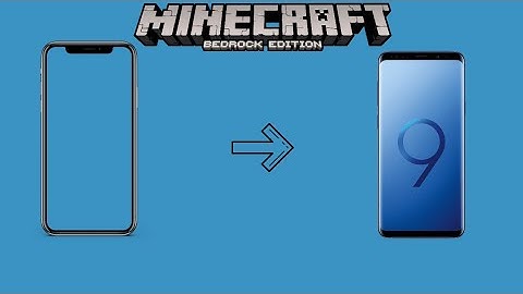 How to transfer minecraft bedrock worlds between ios and android