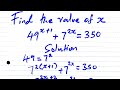 USA|How to solve for x in indices , the easy way. #viralvideo #seo