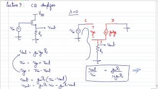 AMC Unit 1 Lecture 9 : CD Amplifier, Summary of amplifiers