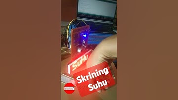 Membuat skrining suhu tubuh berbasis Arduino dengan tampilan Led matrix 8x32 dan sensor mlx 90614