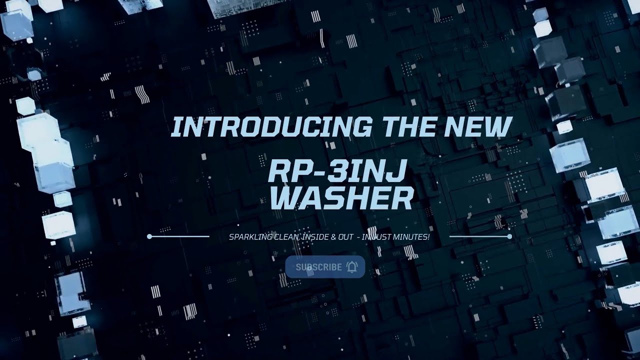 Rhima RP-3INJ Washer: Ultimate Container Hygiene - YouTube