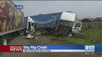 I-80 Blocked Due To Big Rig Crash