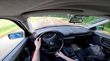 Drifting 100HP Open Diff E36 Compact in the Streets