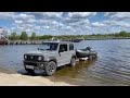 ОТКРЫТИЕ НАВИГАЦИИ 2020 НА ВОЛГЕ.  Спуск лодки на Suzuky Jimny