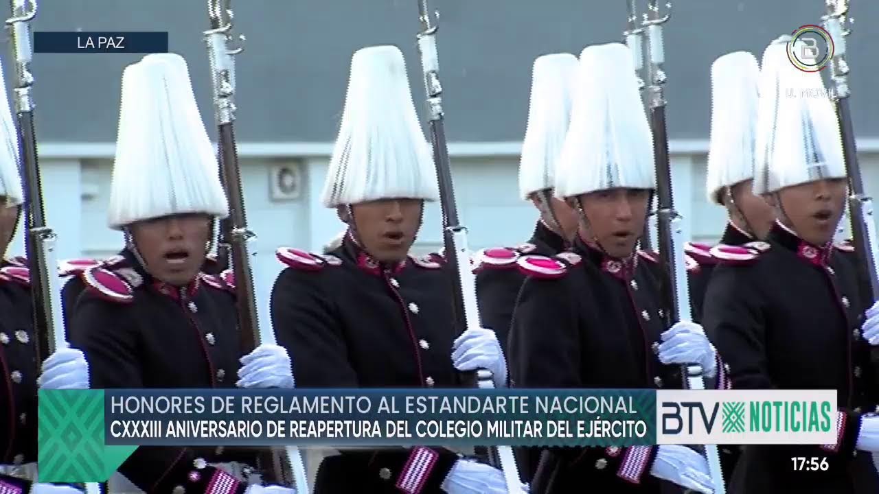 Luis Arce participa del CXXXIII  aniversario de reapertura del Colegio Militar del Ejército