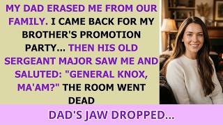 My Dad Said I Failed — Then His Old Sergeant Saluted Me 'General Knox, Ma’am'