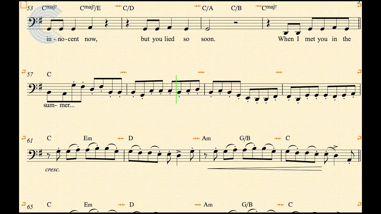 Cello - Summer - Calvin Harris - Sheet Music, Chords, & Vocals