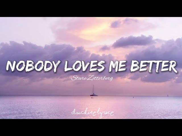 Nobody Loves Me Better - Sture Zetterberg feat. Russel Vista - Lyrics Video - duckiez lyricz class=