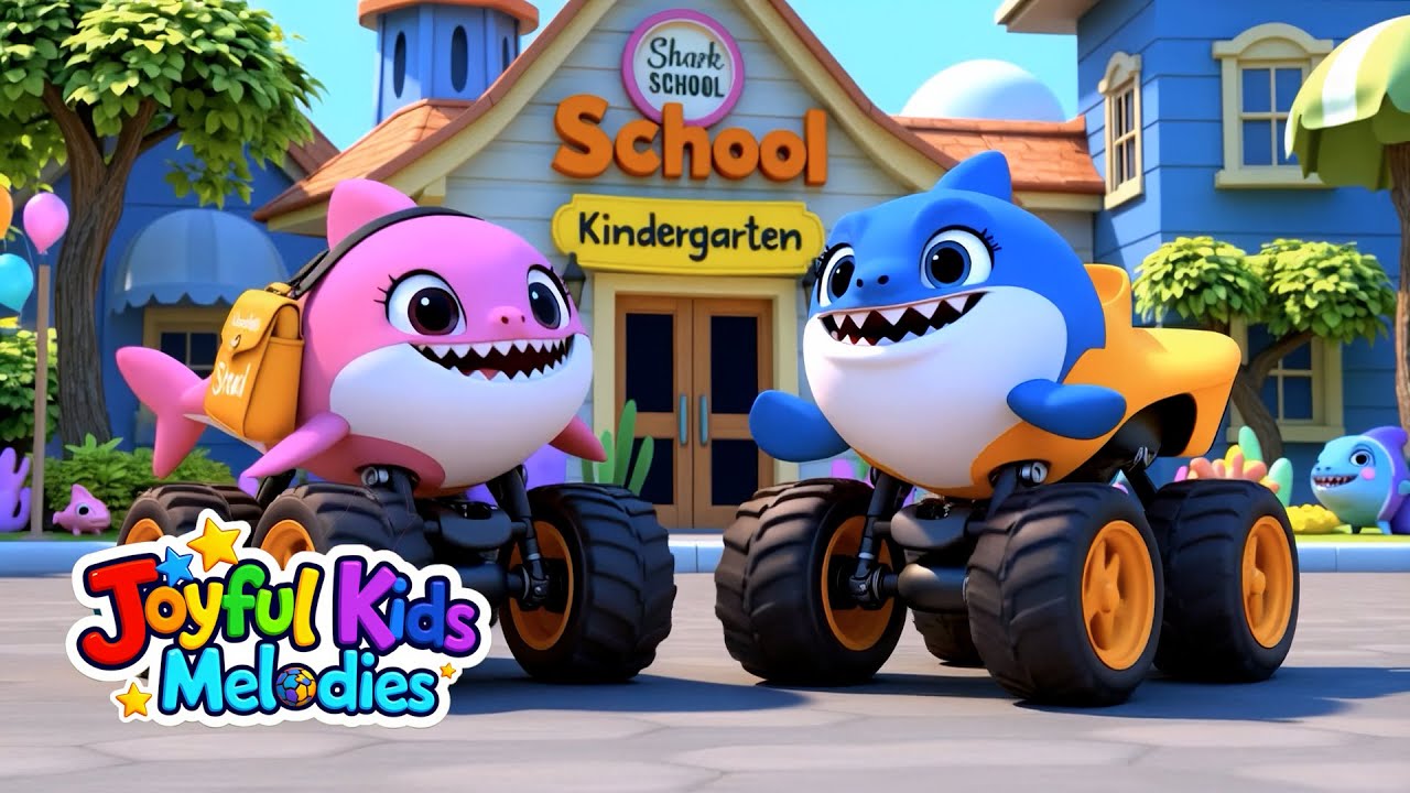 Baby Shark Monster Truck song + More Nursery Rhymes & Kids Songs ...