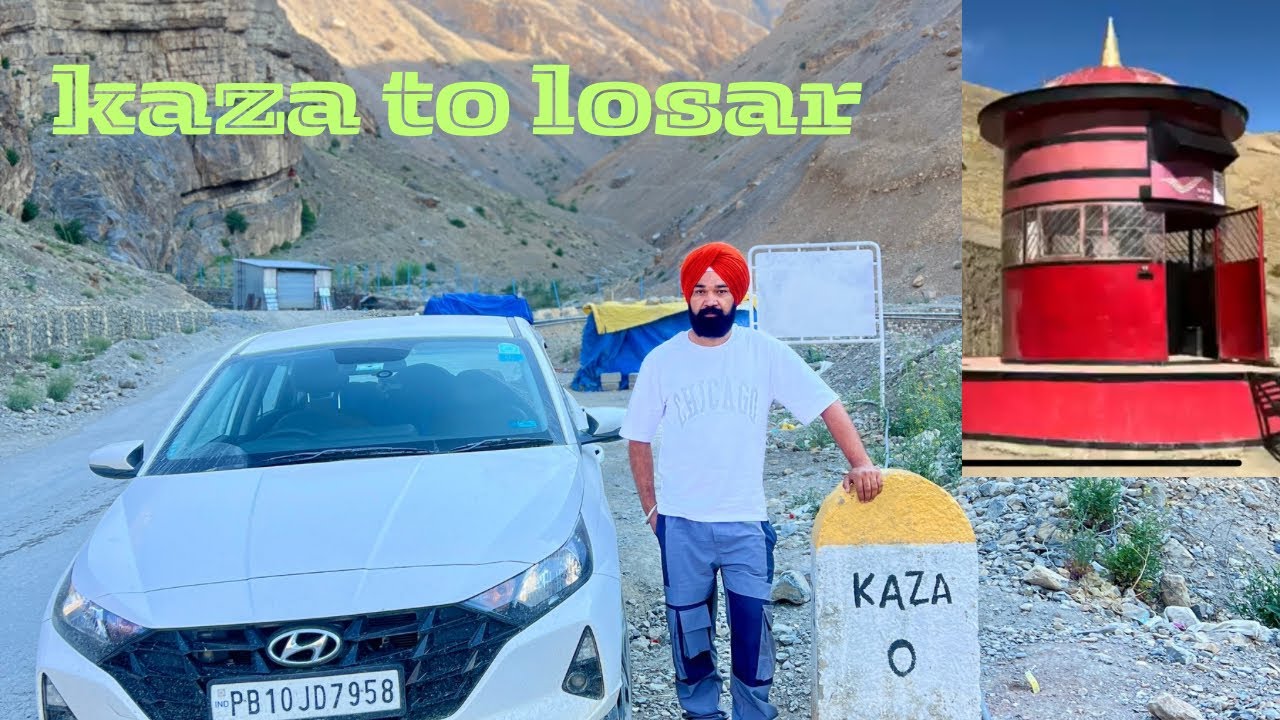 “Kaza to Losar | Spiti Valley Road Trip | via Chicham bridge & Key Monastery I20 sportz 2025(part-4)