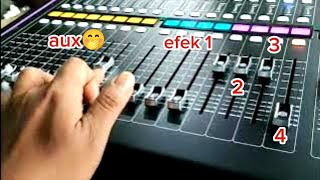 TES efek internal MIXER MIDAS M32R