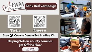 Fam Essentials - Wilson County, Tennessee Non-Profit - Bank Bed Campaign - Wilson Bank & Trust Wilson Bank Trust
