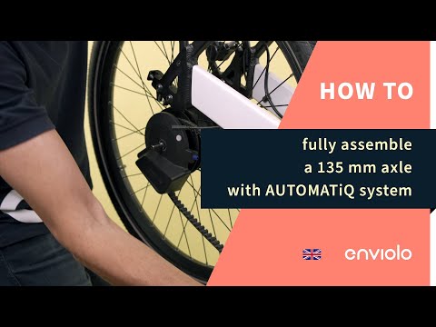 How to fully assemble a 135mm axle with AUTOMATiQ system - video from Enviolo