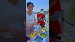 Refreshing Dry Ice Fruit Salad Bowl | Mesmerizing Street Food Art &amp; Presentation #shorts #streetfood