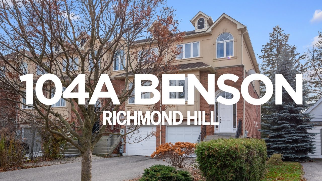 104A Benson Avenue Richmond Hill YouTube