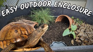 DIY Outdoor Box Turtle Enclosure | how to make a tortoise habitat