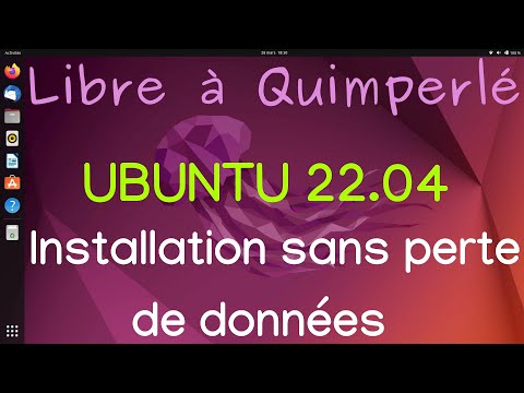 UBUNTU 22.04 Installation sans perte de données
